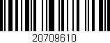 Código de barras (EAN, GTIN, SKU, ISBN): '20709610'