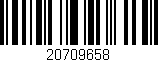 Código de barras (EAN, GTIN, SKU, ISBN): '20709658'