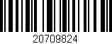 Código de barras (EAN, GTIN, SKU, ISBN): '20709824'