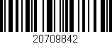 Código de barras (EAN, GTIN, SKU, ISBN): '20709842'