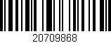 Código de barras (EAN, GTIN, SKU, ISBN): '20709868'