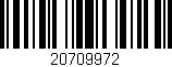 Código de barras (EAN, GTIN, SKU, ISBN): '20709972'