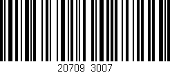 Código de barras (EAN, GTIN, SKU, ISBN): '20709/3007'