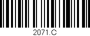 Código de barras (EAN, GTIN, SKU, ISBN): '2071.C'