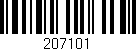 Código de barras (EAN, GTIN, SKU, ISBN): '207101'