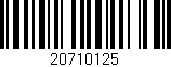 Código de barras (EAN, GTIN, SKU, ISBN): '20710125'