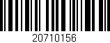 Código de barras (EAN, GTIN, SKU, ISBN): '20710156'