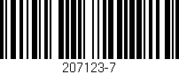 Código de barras (EAN, GTIN, SKU, ISBN): '207123-7'