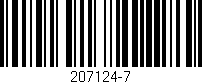 Código de barras (EAN, GTIN, SKU, ISBN): '207124-7'