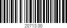 Código de barras (EAN, GTIN, SKU, ISBN): '20713.00'