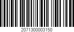Código de barras (EAN, GTIN, SKU, ISBN): '2071300003150'