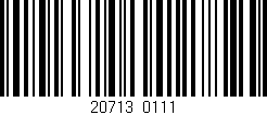 Código de barras (EAN, GTIN, SKU, ISBN): '20713/0111'