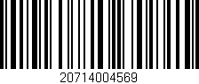 Código de barras (EAN, GTIN, SKU, ISBN): '20714004569'