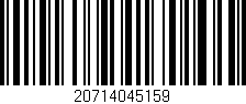 Código de barras (EAN, GTIN, SKU, ISBN): '20714045159'