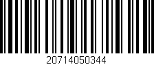 Código de barras (EAN, GTIN, SKU, ISBN): '20714050344'