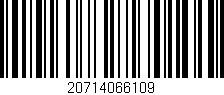 Código de barras (EAN, GTIN, SKU, ISBN): '20714066109'