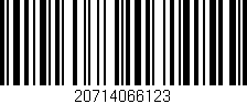 Código de barras (EAN, GTIN, SKU, ISBN): '20714066123'