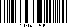 Código de barras (EAN, GTIN, SKU, ISBN): '20714109509'