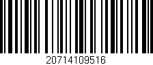 Código de barras (EAN, GTIN, SKU, ISBN): '20714109516'