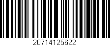 Código de barras (EAN, GTIN, SKU, ISBN): '20714125622'