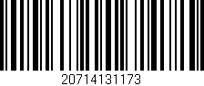 Código de barras (EAN, GTIN, SKU, ISBN): '20714131173'