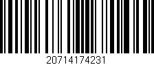 Código de barras (EAN, GTIN, SKU, ISBN): '20714174231'