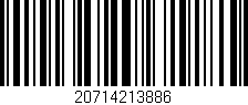 Código de barras (EAN, GTIN, SKU, ISBN): '20714213886'