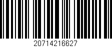 Código de barras (EAN, GTIN, SKU, ISBN): '20714216627'
