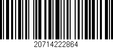 Código de barras (EAN, GTIN, SKU, ISBN): '20714222864'