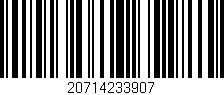 Código de barras (EAN, GTIN, SKU, ISBN): '20714233907'