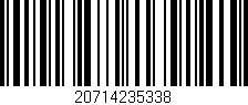 Código de barras (EAN, GTIN, SKU, ISBN): '20714235338'