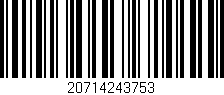 Código de barras (EAN, GTIN, SKU, ISBN): '20714243753'