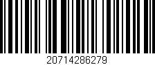 Código de barras (EAN, GTIN, SKU, ISBN): '20714286279'