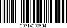 Código de barras (EAN, GTIN, SKU, ISBN): '20714288594'