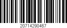 Código de barras (EAN, GTIN, SKU, ISBN): '20714290467'