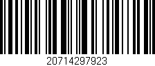 Código de barras (EAN, GTIN, SKU, ISBN): '20714297923'