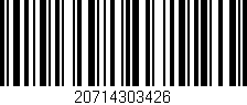 Código de barras (EAN, GTIN, SKU, ISBN): '20714303426'