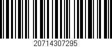 Código de barras (EAN, GTIN, SKU, ISBN): '20714307295'