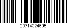 Código de barras (EAN, GTIN, SKU, ISBN): '20714324605'