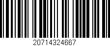 Código de barras (EAN, GTIN, SKU, ISBN): '20714324667'