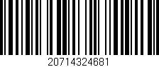 Código de barras (EAN, GTIN, SKU, ISBN): '20714324681'