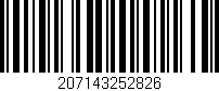 Código de barras (EAN, GTIN, SKU, ISBN): '207143252826'