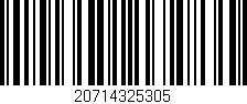 Código de barras (EAN, GTIN, SKU, ISBN): '20714325305'