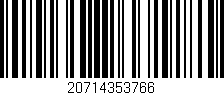 Código de barras (EAN, GTIN, SKU, ISBN): '20714353766'