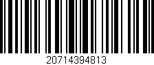 Código de barras (EAN, GTIN, SKU, ISBN): '20714394813'