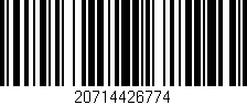 Código de barras (EAN, GTIN, SKU, ISBN): '20714426774'