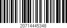 Código de barras (EAN, GTIN, SKU, ISBN): '20714445348'