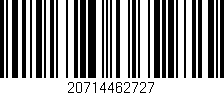 Código de barras (EAN, GTIN, SKU, ISBN): '20714462727'