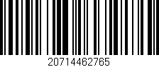 Código de barras (EAN, GTIN, SKU, ISBN): '20714462765'