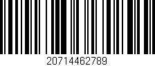 Código de barras (EAN, GTIN, SKU, ISBN): '20714462789'